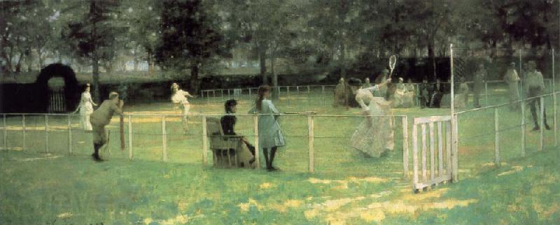 John Lavery THe Tennis Party Spain oil painting art